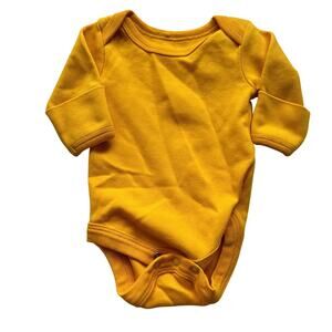 Pact Organic Cotton Yellow Bodysuit - Size 0-3 newborn